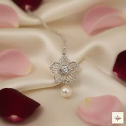 Celestial Petal Pearl & AD Maangtika thumbnail 1