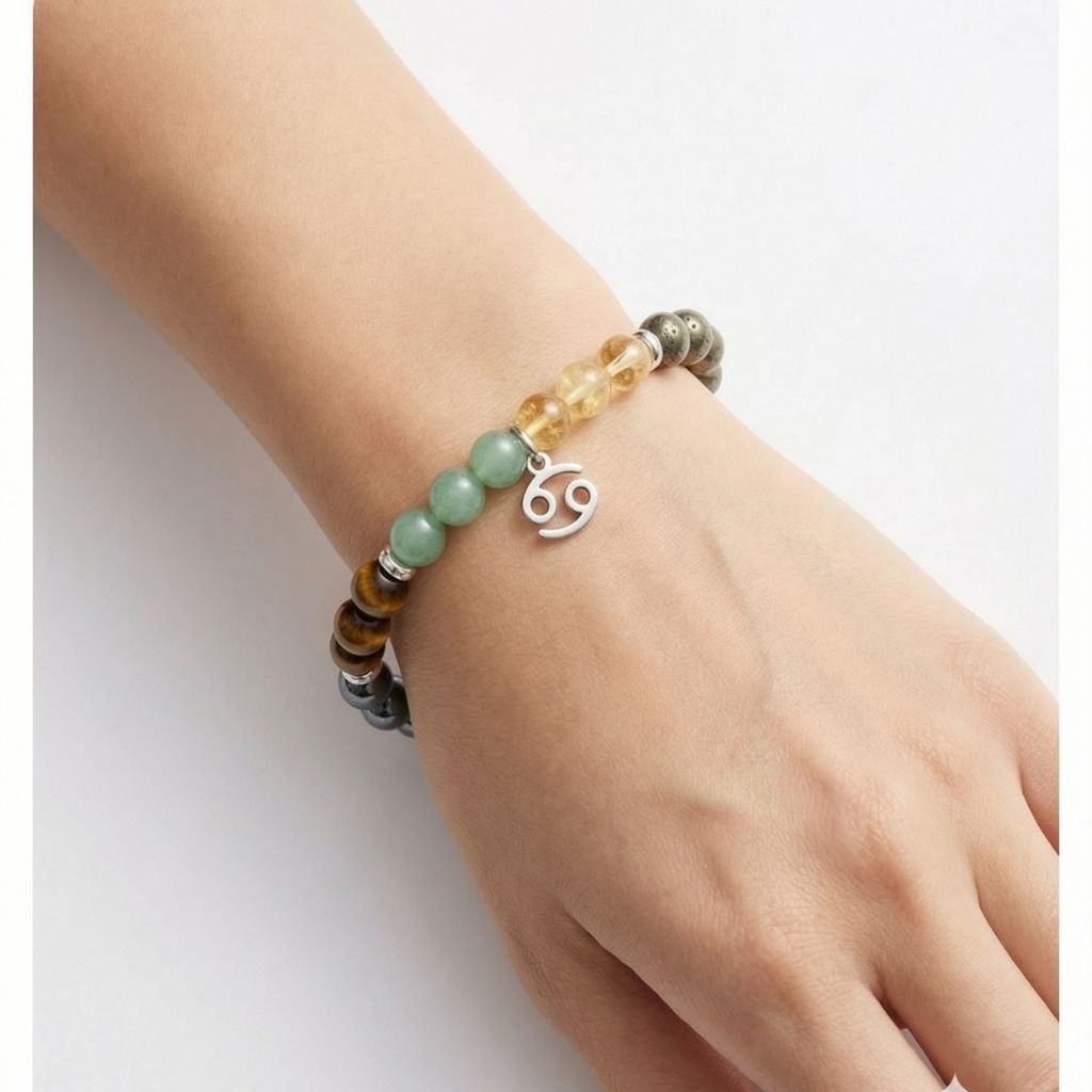 Cancer Zodiac Multi-Gemstone Bracelet thumbnail 2