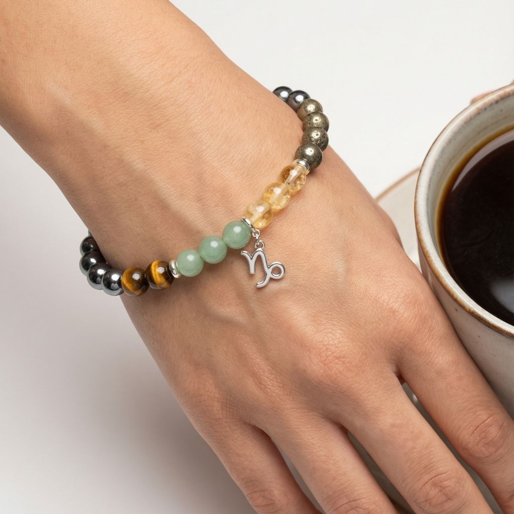 Capricorn Zodiac Multi-Gemstone Bracelet thumbnail 3