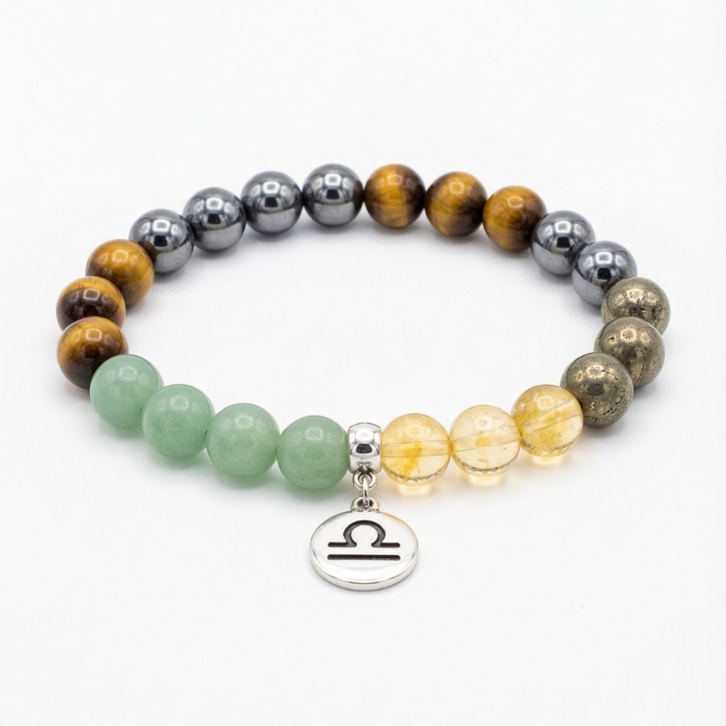 Libra Zodiac Multi-Gemstone Bracelet thumbnail 2