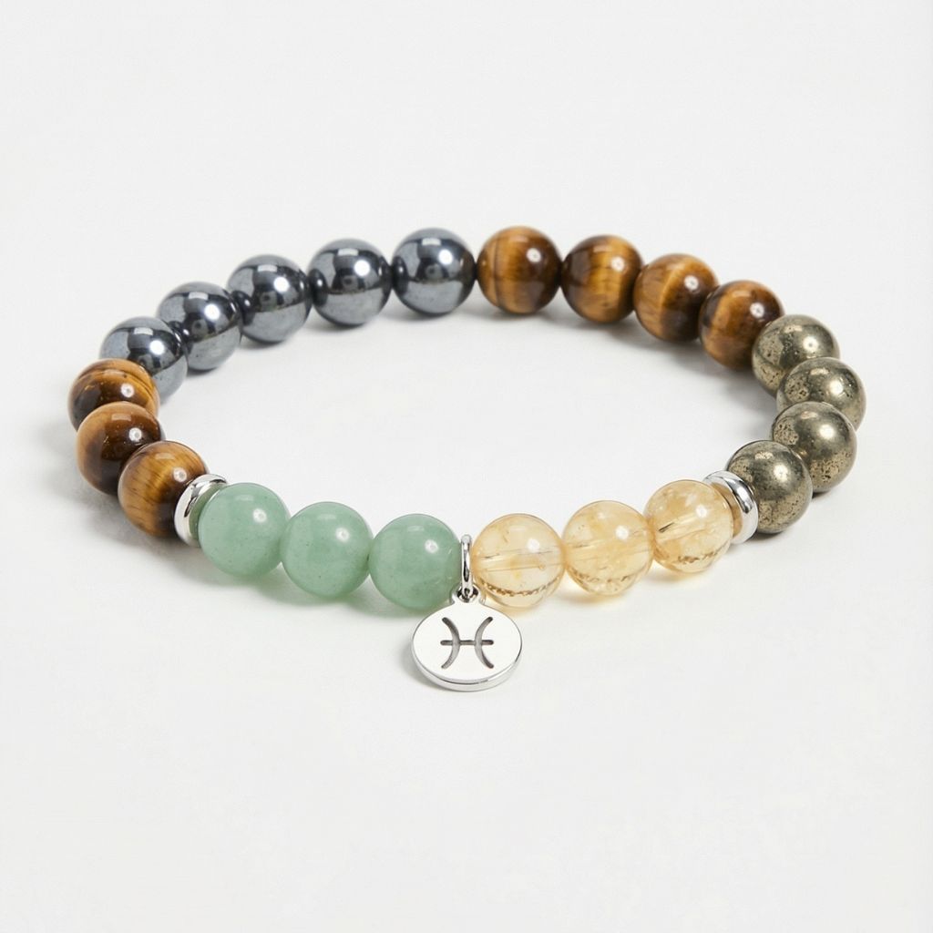 Pisces Zodiac Multi-Gemstone Bracelet image 1