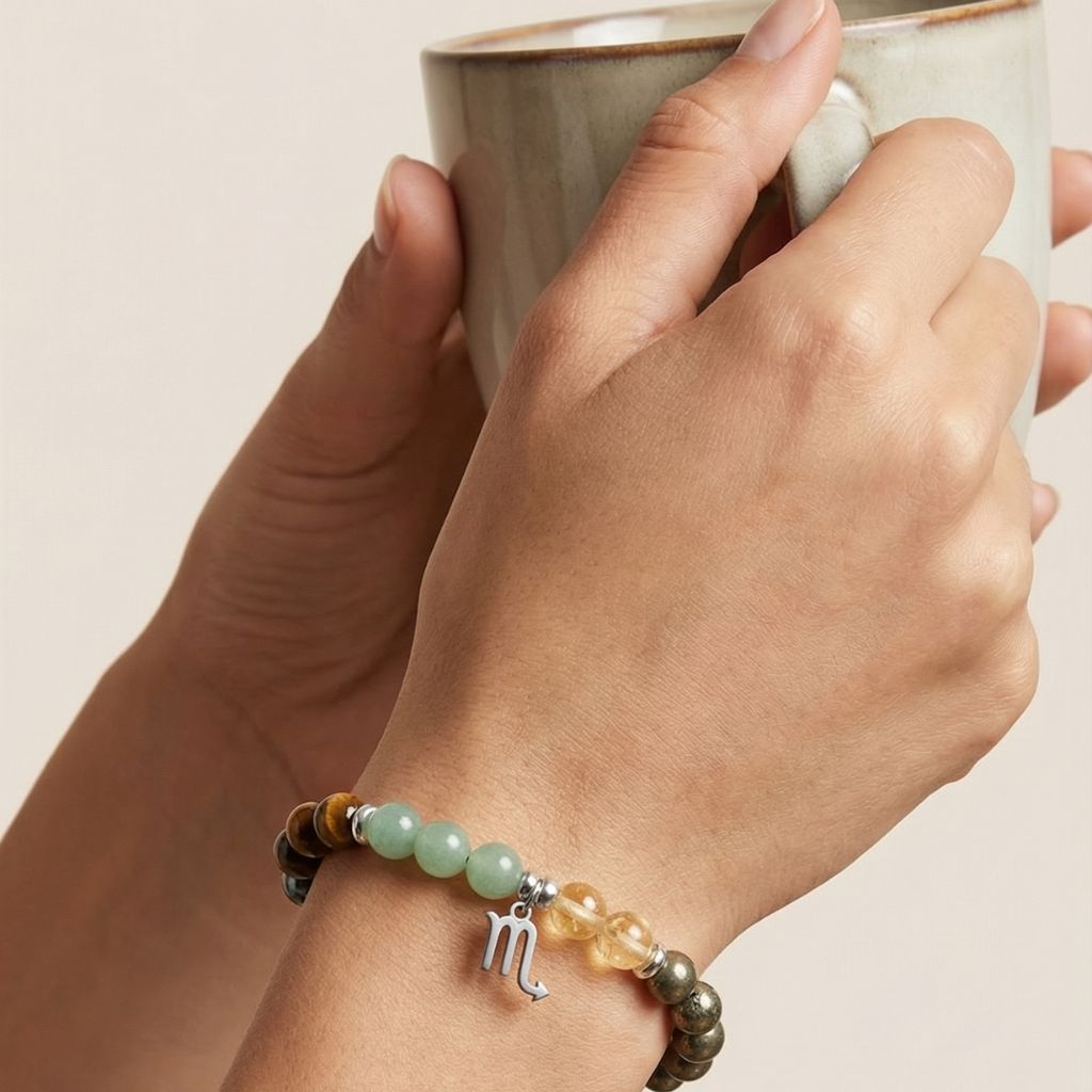 Scorpio Zodiac Multi-Gemstone Bracelet thumbnail 2