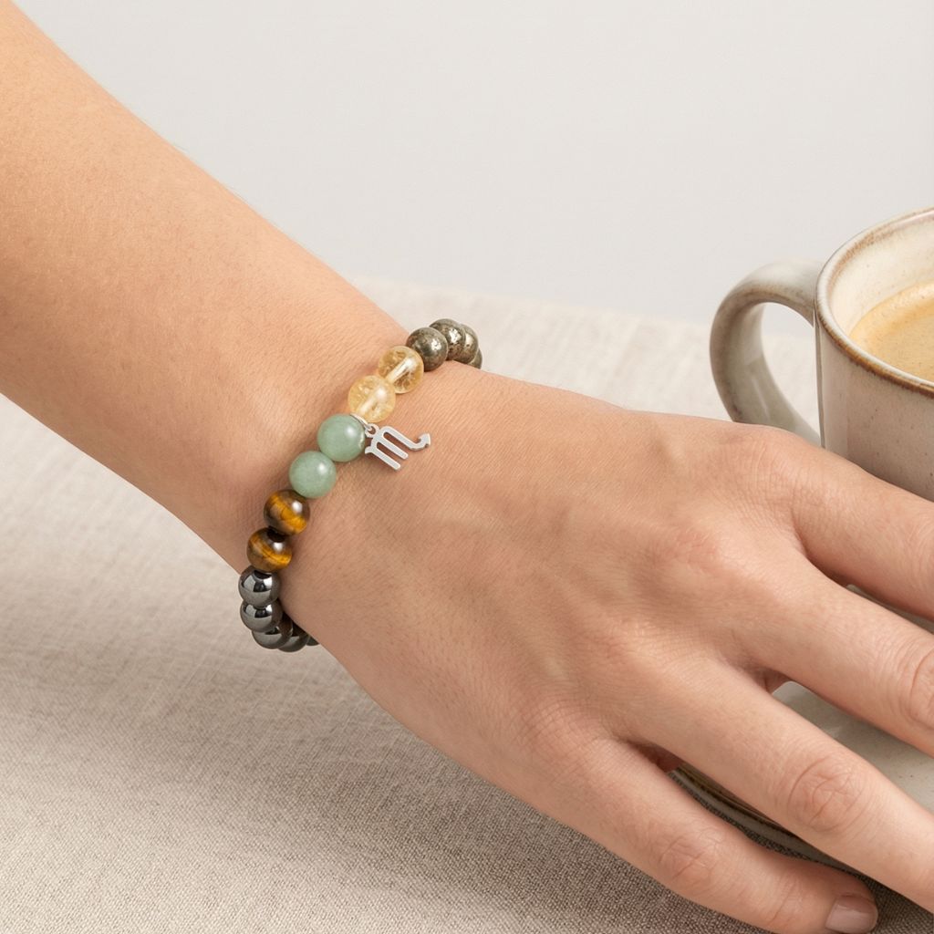 Scorpio Zodiac Multi-Gemstone Bracelet