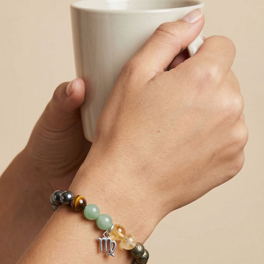 Virgo Zodiac Multi-Gemstone Bracelet image 1