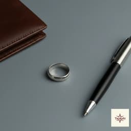 Classic Domed Silver Band Ring thumbnail 2