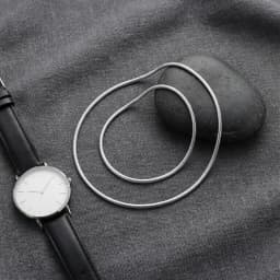 Sleek Minimalist Silver Snake Chain thumbnail 2