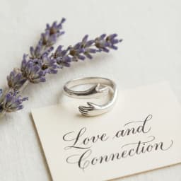 Silver Embrace Hug Ring - Open thumbnail 2