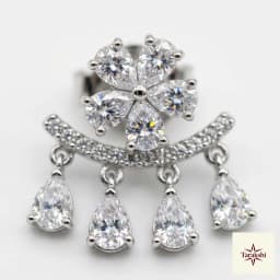 Floral Bloom Detachable Ear Jacket Earrings thumbnail 1
