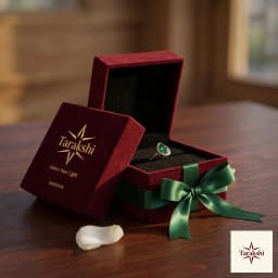 Emerald Green Pear Halo 925 Sterling Silver Ring - Adjustable thumbnail 5