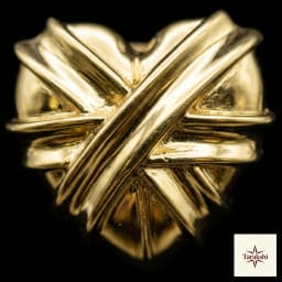 Sculptural Gold Plated Heart Sterling Silver Earrings thumbnail 2