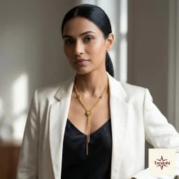 Aura Gold-Plated Sterling Silver Lariat Y-Necklace thumbnail 4