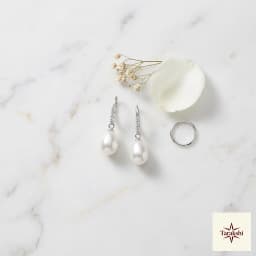 Elegant Pearl & Zircon Drop Earrings thumbnail 3