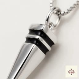Geometric Spike Silver Pendant Necklace thumbnail 2
