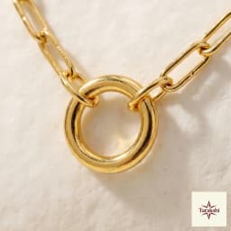 Gilded O-Ring Paperclip Chain Necklace thumbnail 2