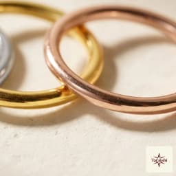 Minimalist Multi-Tone Stackable Silver Rings thumbnail 2