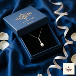 Pearlescent Drop Silver Necklace thumbnail 5