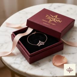 Rose Gold Plated Sterling Silver Crown Charm Bracelet thumbnail 5