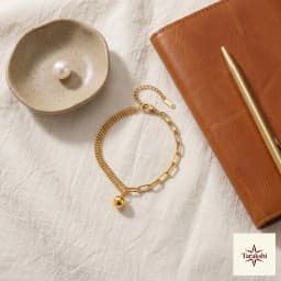 The Aura Dual-Chain Sphere Charm Bracelet thumbnail 3
