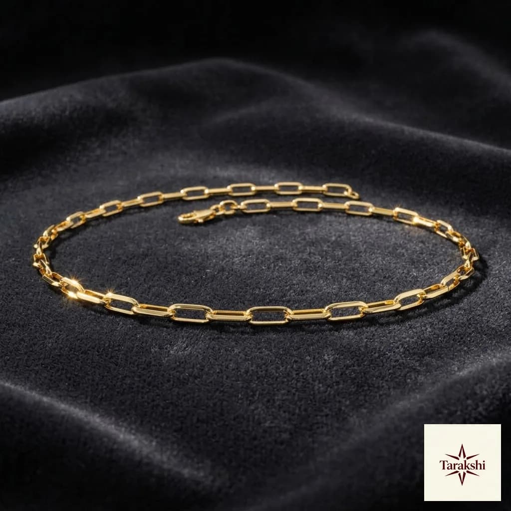 Anya Gold Plated Sterling Silver Paperclip Chain Bracelet image 1
