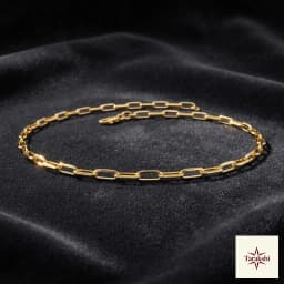 Anya Gold Plated Sterling Silver Paperclip Chain Bracelet thumbnail 1