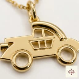 Charming Gold Plated Car Pendant Necklace thumbnail 2