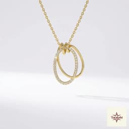 Cosmic Orbit Gold-Plated Sterling Silver Pendant Necklace thumbnail 1