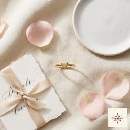Dainty Gold-Plated Heart Sterling Silver Ring thumbnail 3