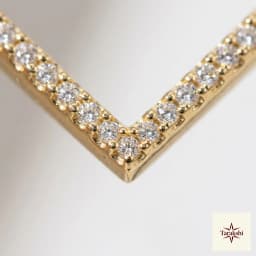 Dazzling V-Line CZ Silver Necklace thumbnail 2