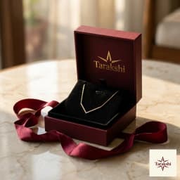 Dazzling V-Line CZ Silver Necklace thumbnail 4