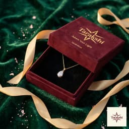 Radiant Pear-Cut CZ Pendant Necklace thumbnail 5