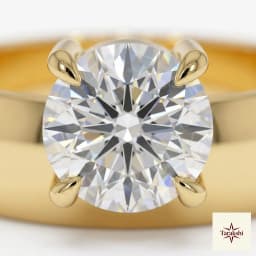 Radiant Solitaire Gold-Plated Silver Ring thumbnail 2