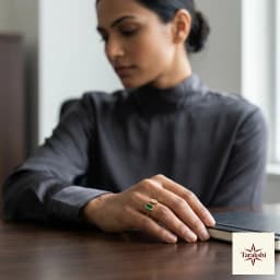 Regal Duo Emerald & Diamond Openable Ring thumbnail 4