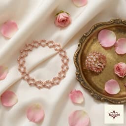 Aarohi Convertible Rose Gold Plated Bangle Ring thumbnail 3