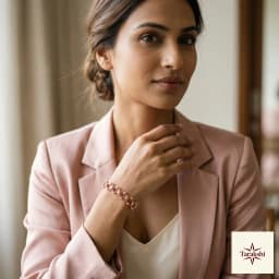 Aarohi Convertible Rose Gold Plated Bangle Ring thumbnail 4