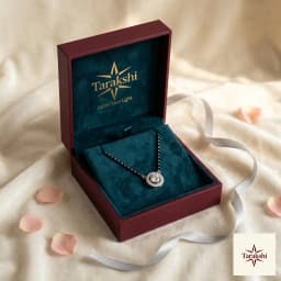 Aarvi Zirconia Solitaire Halo Silver Mangalsutra thumbnail 5
