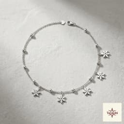 Celestial Charm Silver Anklet thumbnail 1
