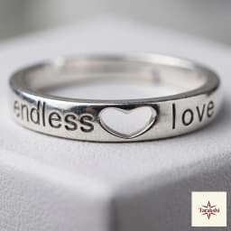 Endless Love Adjustable Sterling Silver Ring thumbnail 2