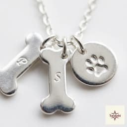 Paws & Bones Sterling Silver Charm Necklace thumbnail 2