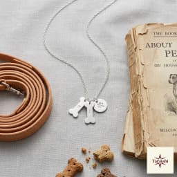 Paws & Bones Sterling Silver Charm Necklace thumbnail 3