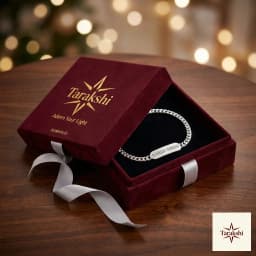 Personalized Silver Nameplate Curb Chain Bracelet thumbnail 5