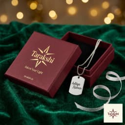 Personalized Sterling Silver Dog Tag Pendant thumbnail 5