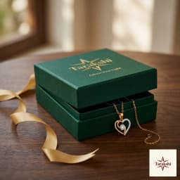 Sparkling Heart CZ Diamond Pendant Necklace thumbnail 5