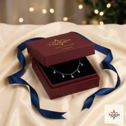 Tarakshi Azure Eye Sterling Silver Anklet thumbnail 5