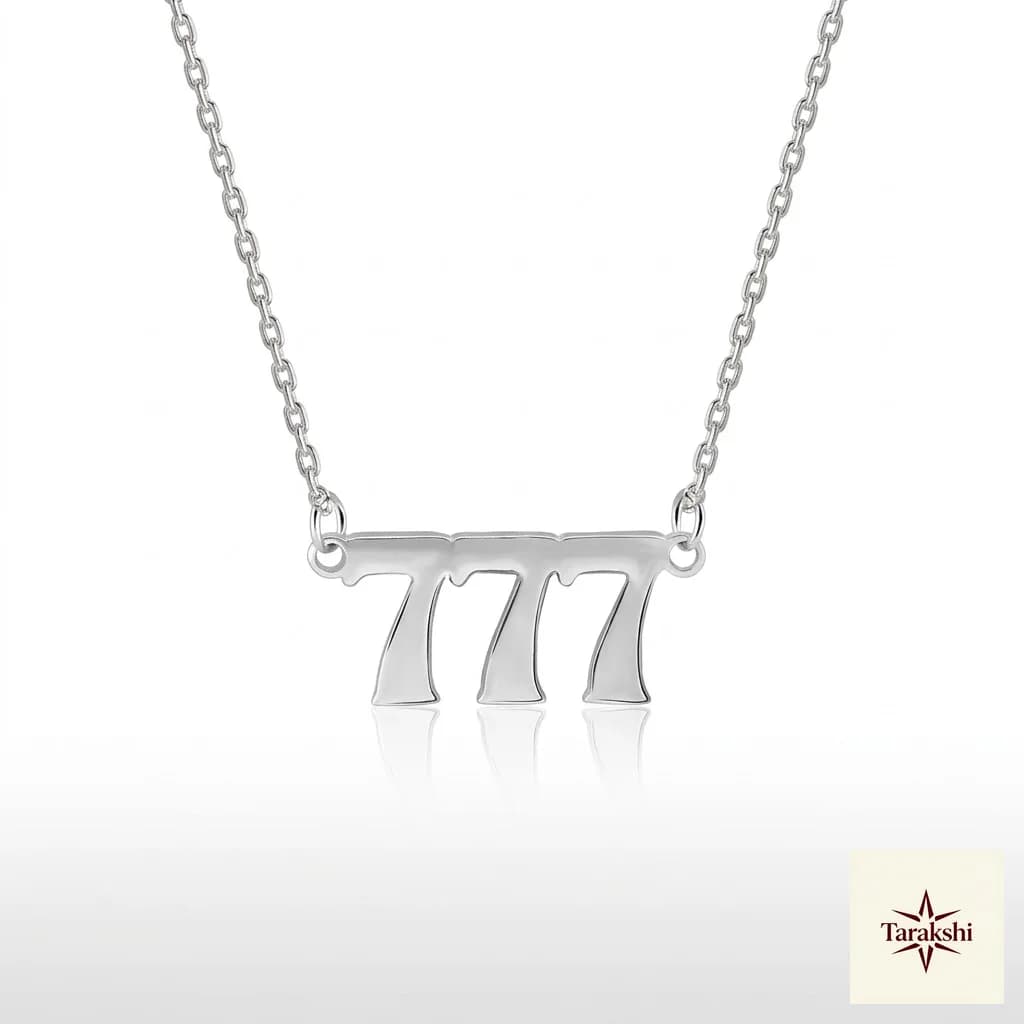 Tarakshi 'Triple Seven' Sterling Silver Necklace image 1