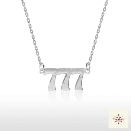 Tarakshi 'Triple Seven' Sterling Silver Necklace thumbnail 1