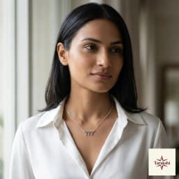 Tarakshi 'Triple Seven' Sterling Silver Necklace thumbnail 4