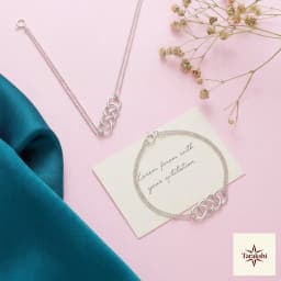 Eternal Knot Sterling Silver Couple Bracelets (Pair) thumbnail 3