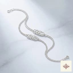Eternal Knot Sterling Silver Couple Bracelets (Pair) thumbnail 1