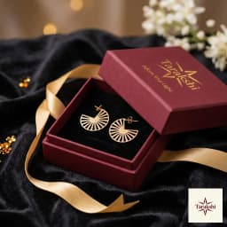 Radiant Aura Gold Plated Stud Earrings thumbnail 5