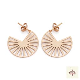 Radiant Aura Gold Plated Stud Earrings thumbnail 1